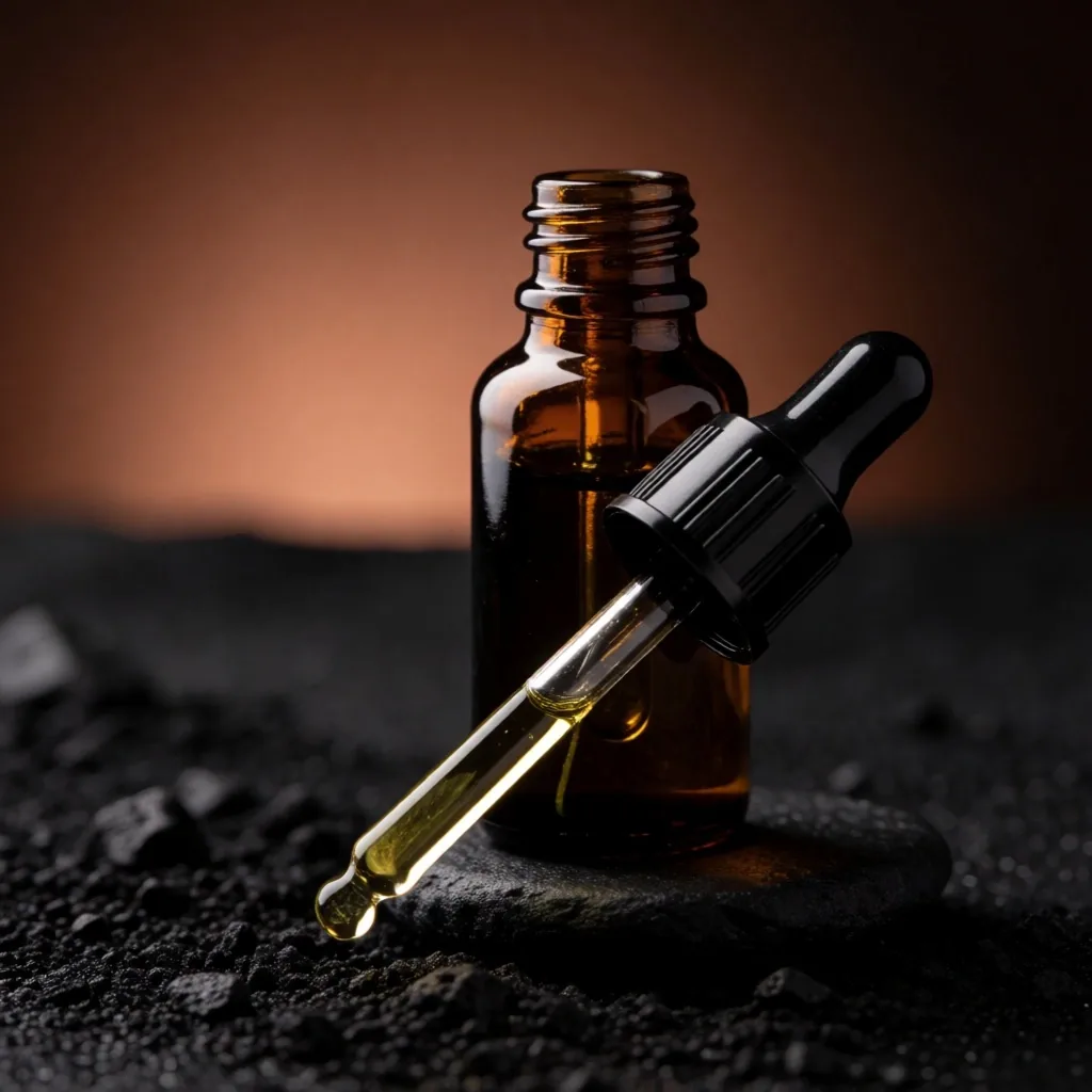 Amber dropper bottle